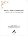 Beautiful Savior (SATB, Children & Flute)