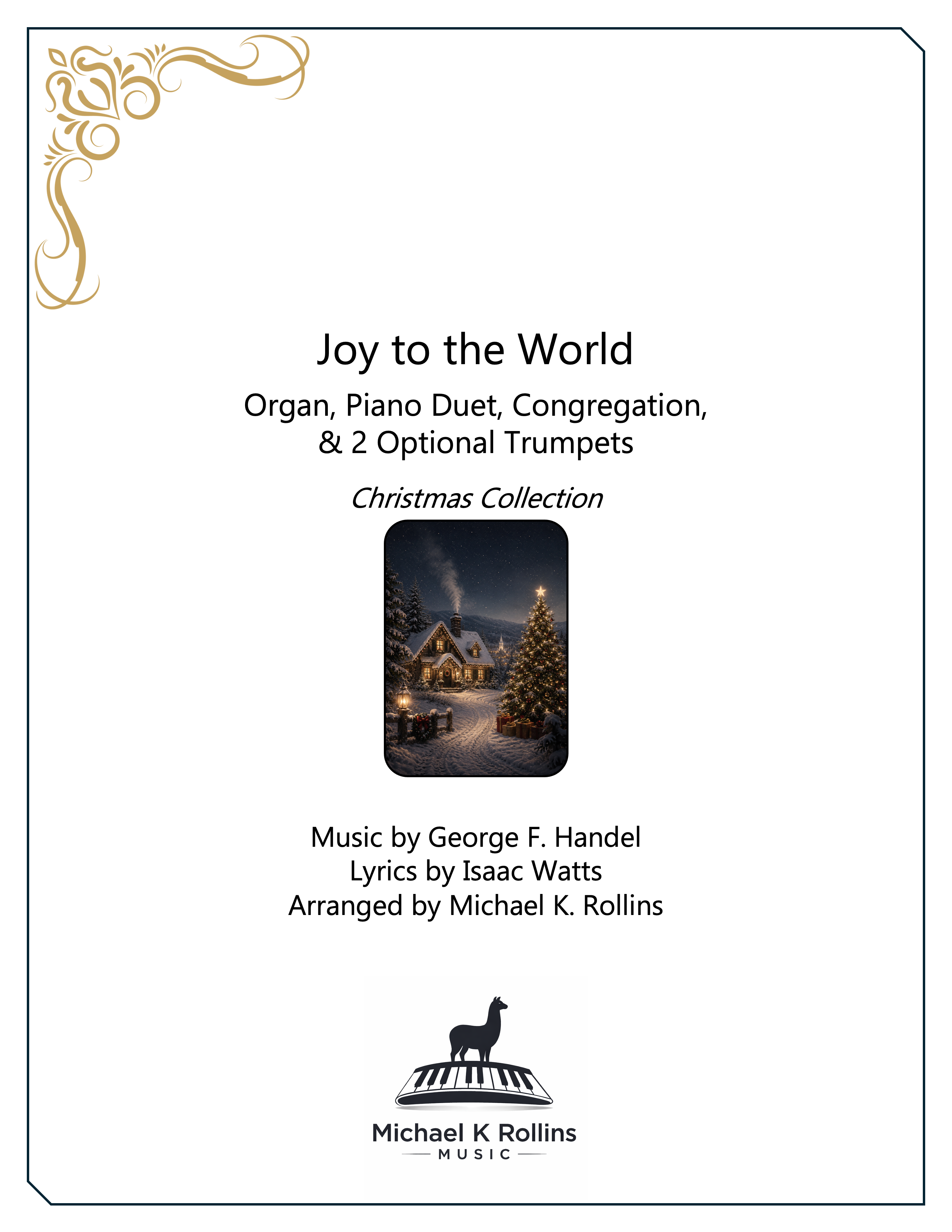 Joy to the World (Organ, Piano Duet, Trumpets, Congregation)