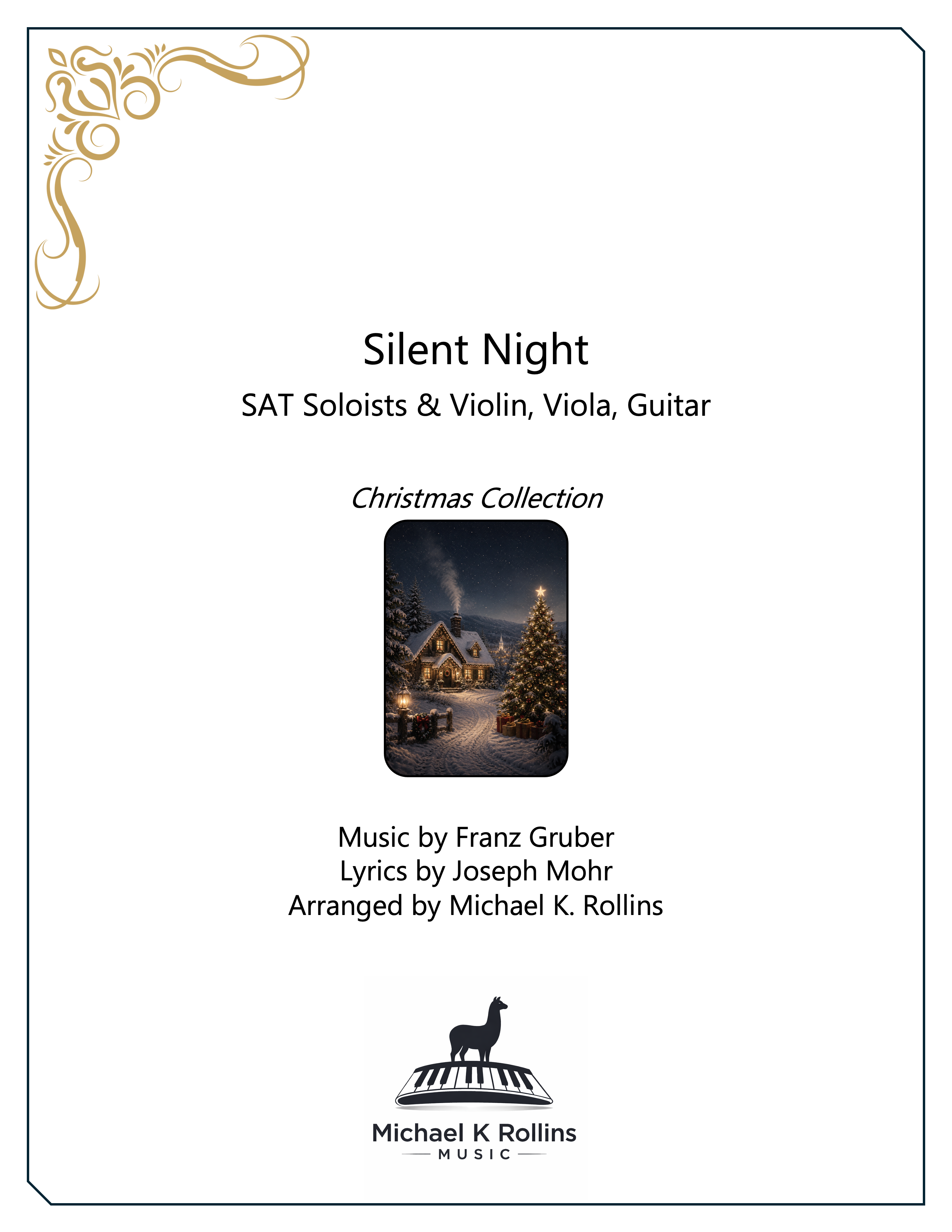 Silent Night (SAT, Violin, Viola, Guitar)