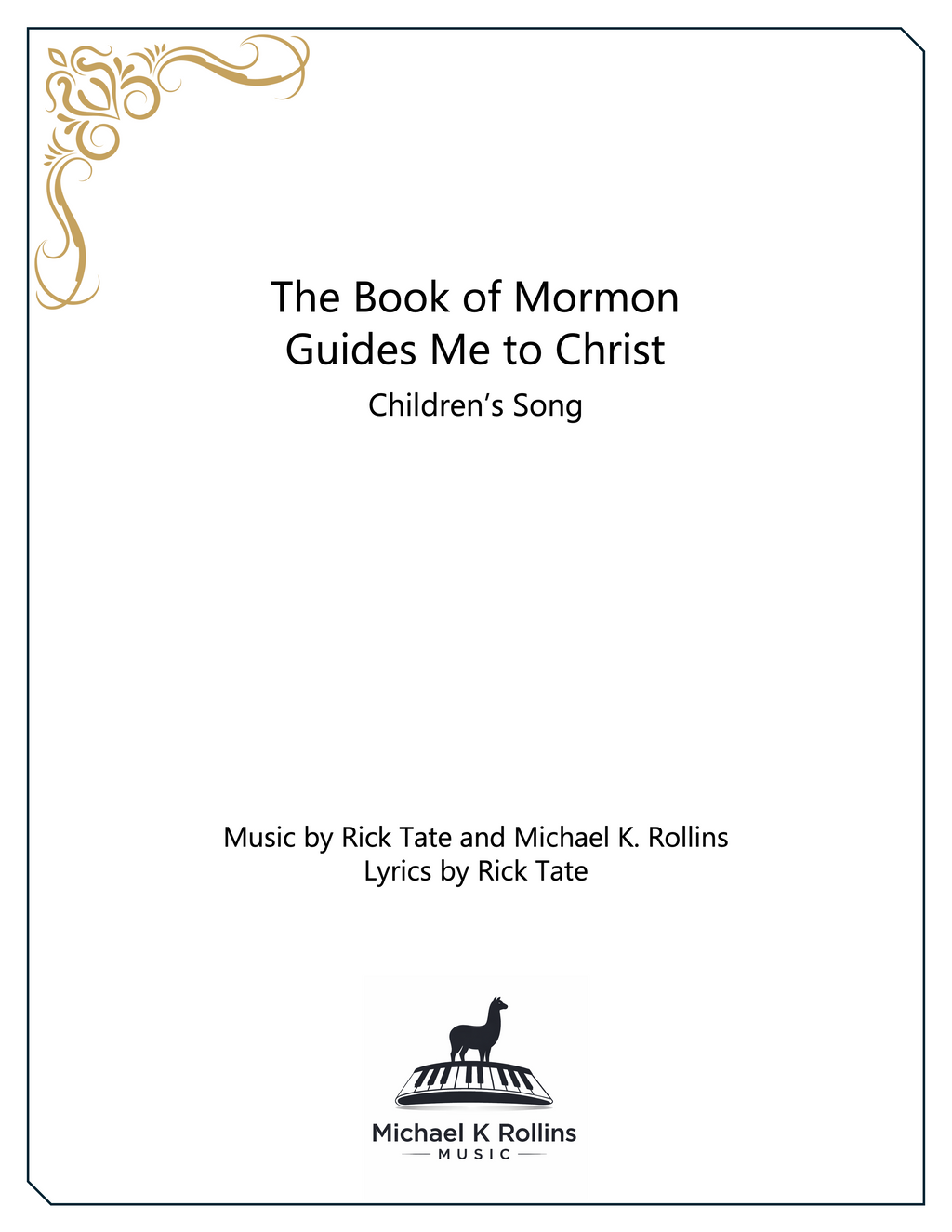 The Book of Mormon Guides Me to Christ (Voice + Piano)